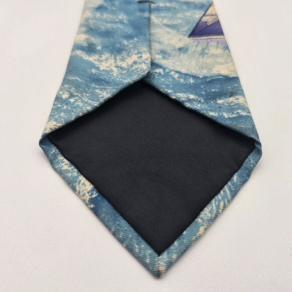 VTG Polo by Ralph Lauren Men's Blue Nautical Silk Tie 3.5x60 – Made in Germany - Picture 8 of 9